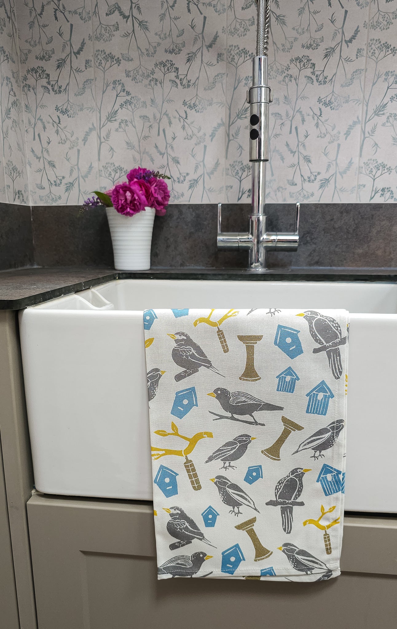 Bird House Tea Towel