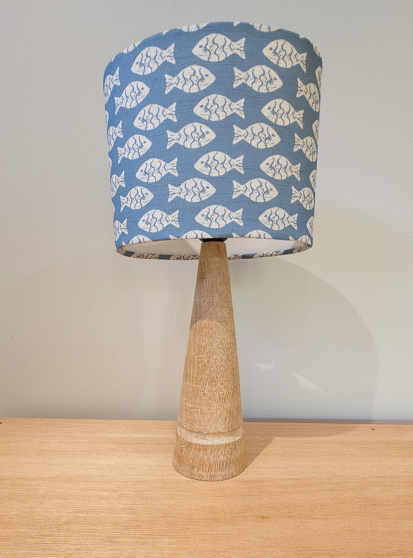 Sea Blue Shoal - 20cm Oval Lampshade