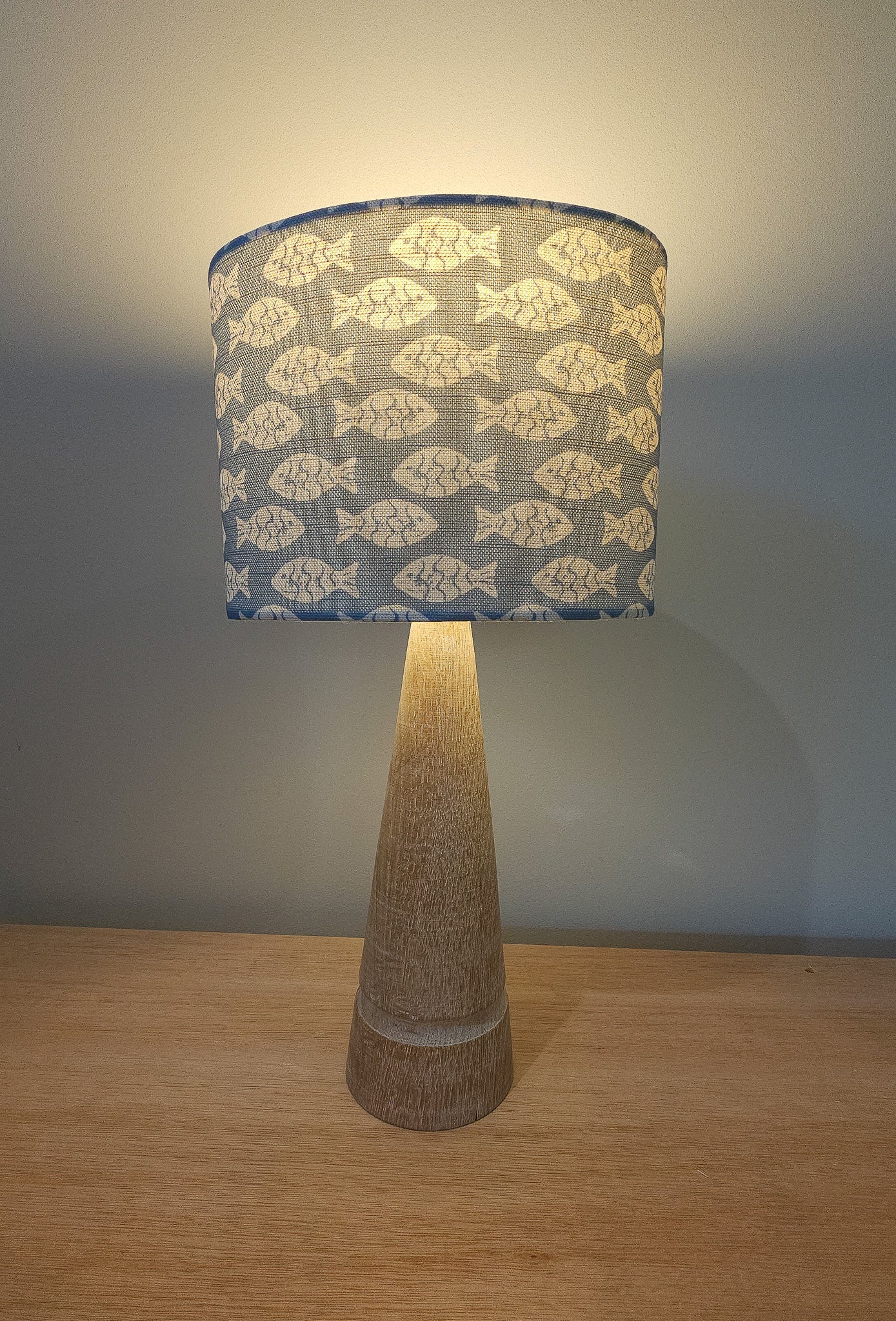 Sea Blue Shoal - 20cm Oval Lampshade