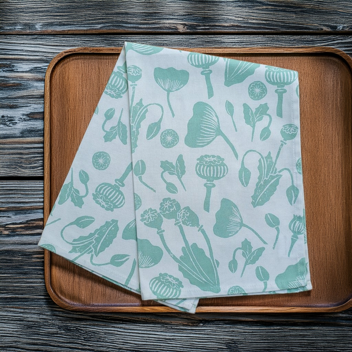 Wild Poppies Tea Towel