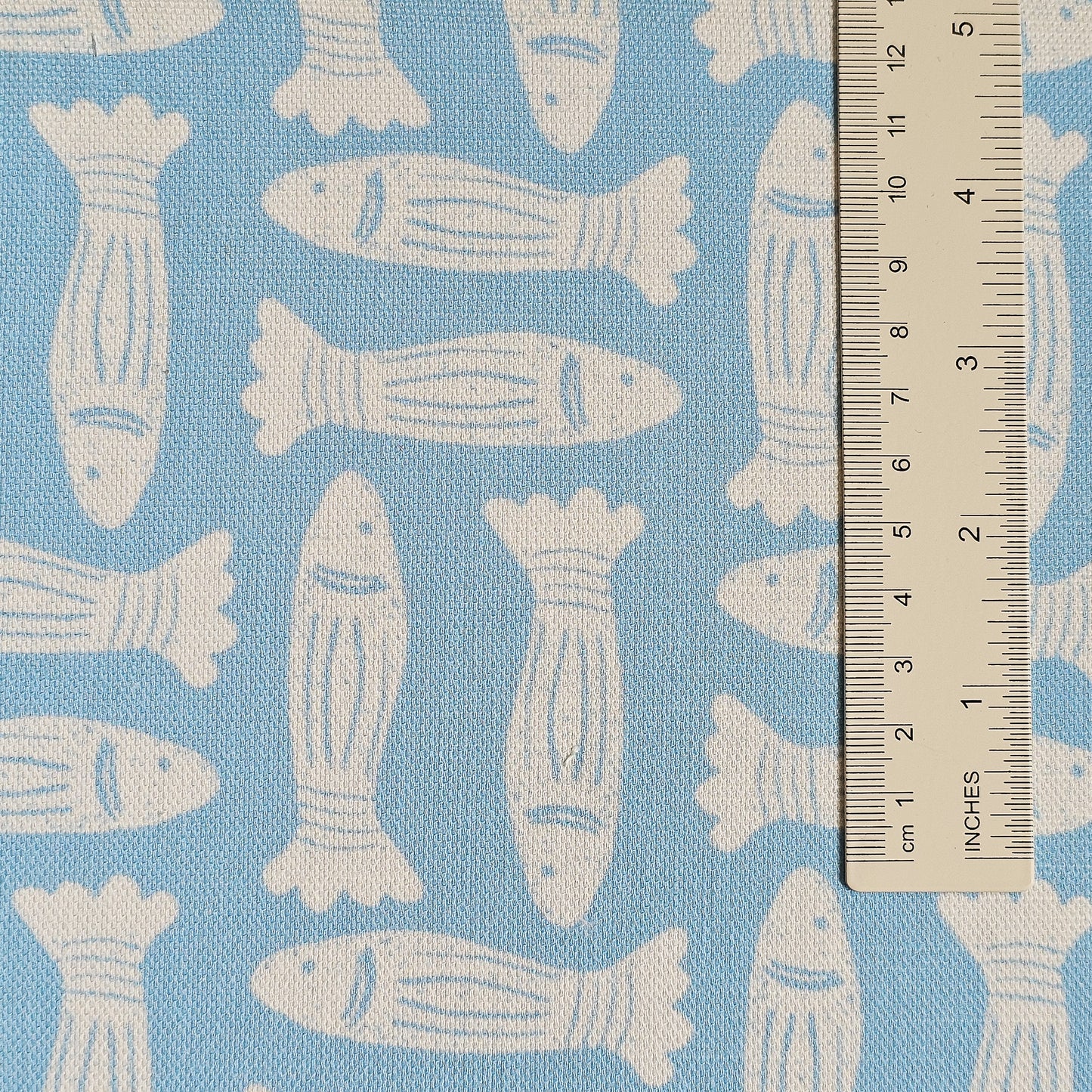 Fishes - Cotton Linen Fabric