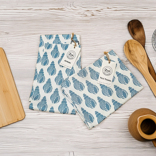 Apron & Tea Towel Set - Shell