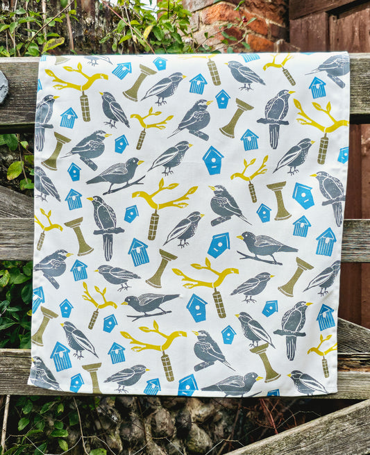 Bird House Tea Towel