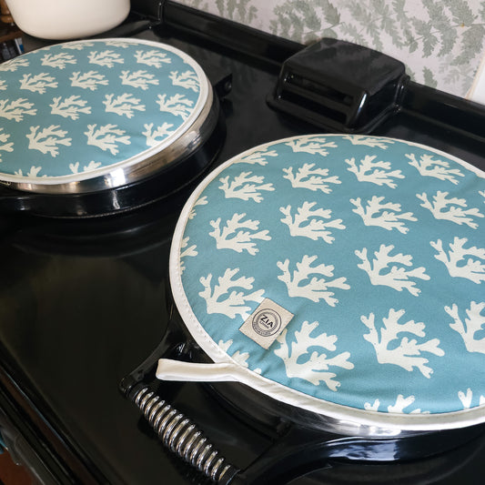 Blue Seaweed Aga & Hob Covers
