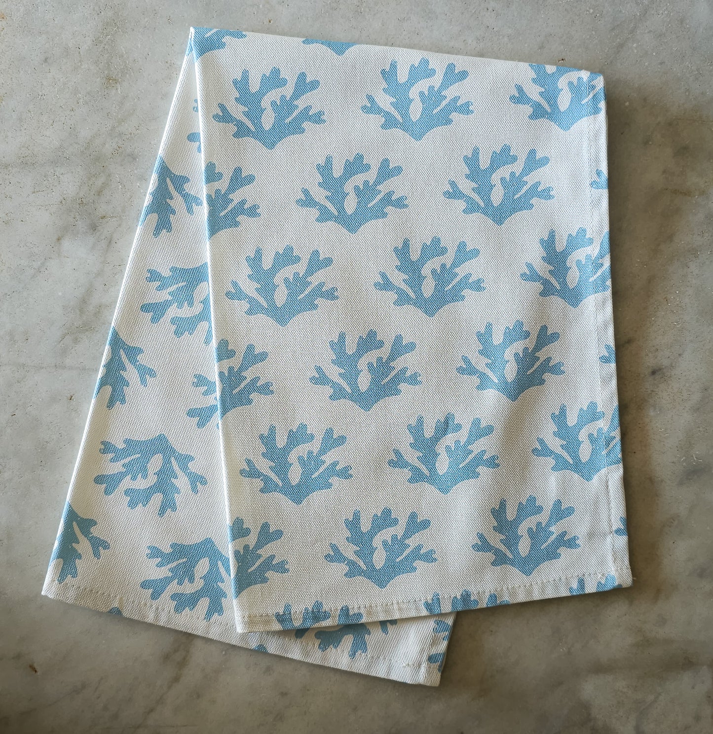 Sky Blue Seaweed Tea Towel