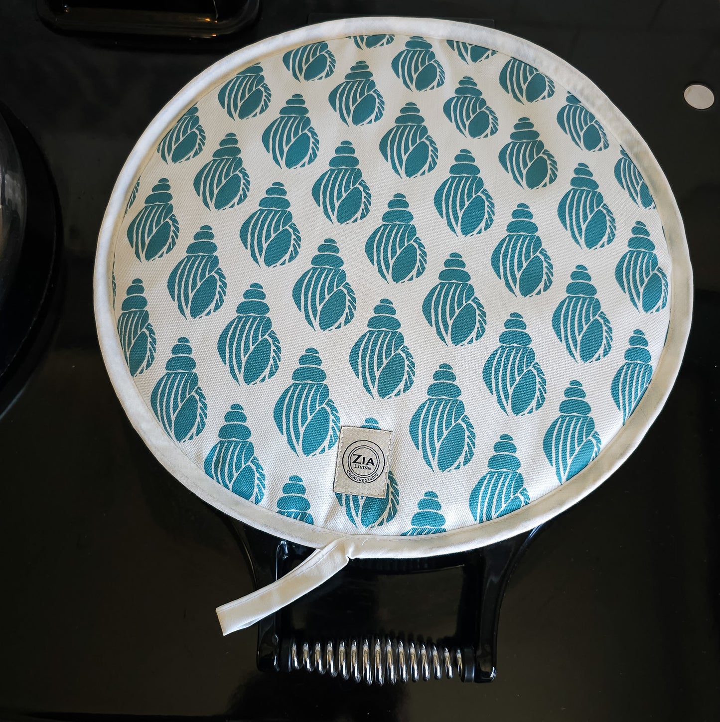 Sea Blue Shell Aga & Hob Cover