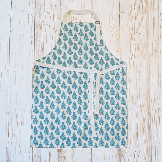 Sea Blue Shell Apron