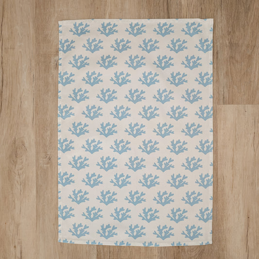 Sky Blue Seaweed Tea Towel