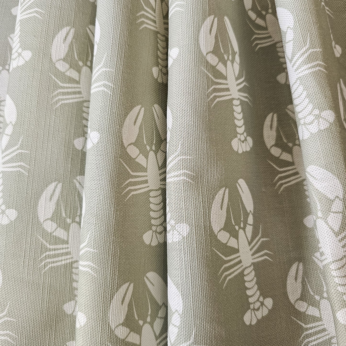 Lobster- Cotton Linen Fabric