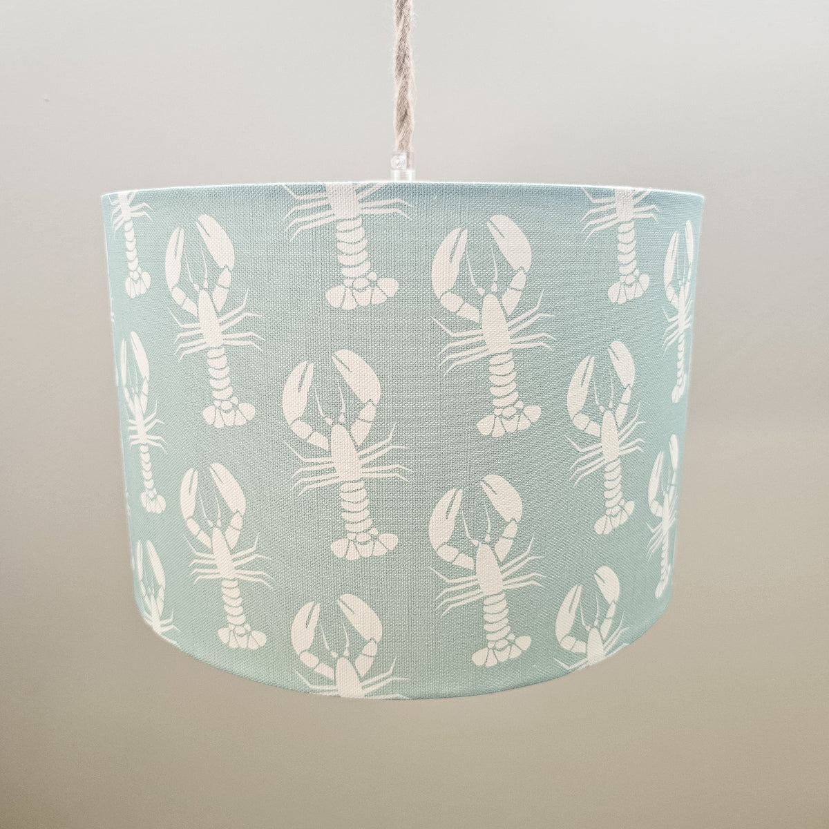 Lobster Drum Lampshade – Handmade in the UK