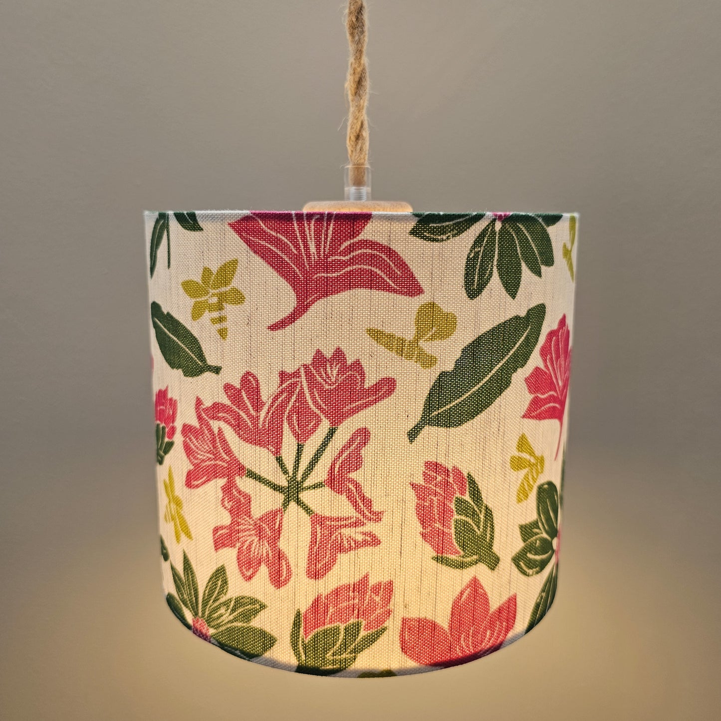 MADE TO ORDER - Rhododendron Drum Lampshade