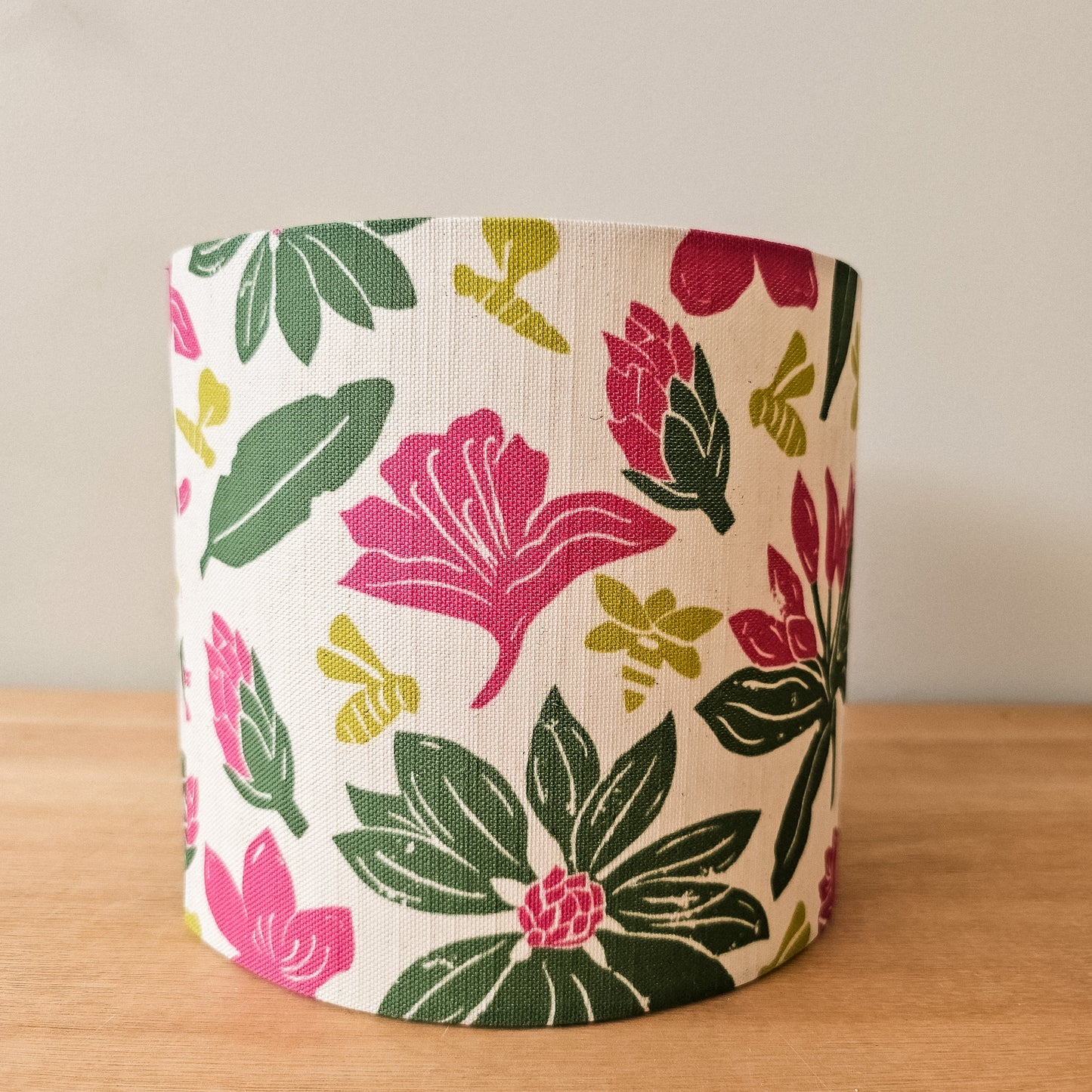 MADE TO ORDER - Rhododendron Drum Lampshade