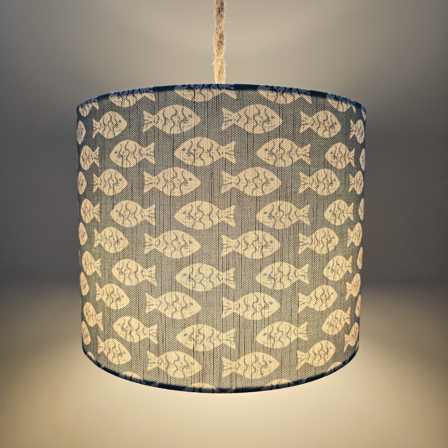 MADE TO ORDER - Shoal -Drum Lampshade