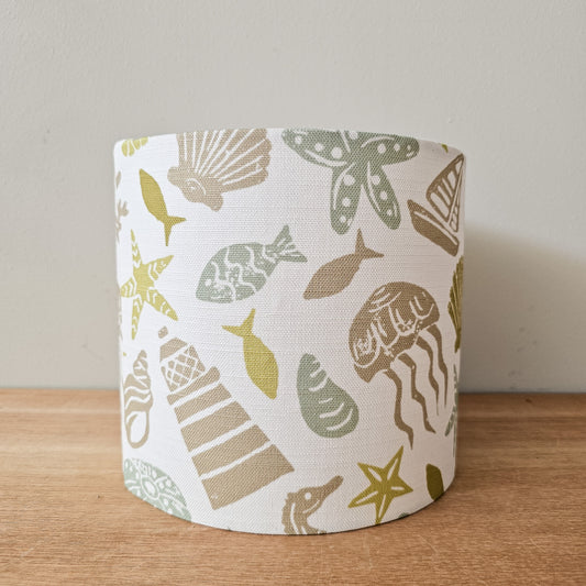 AVAILABLE NOW - Under the Sea Drum Lampshade - 20cm