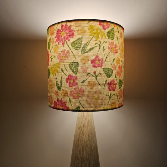 Flower Garden Drum Lampshade – Handmade in the UK