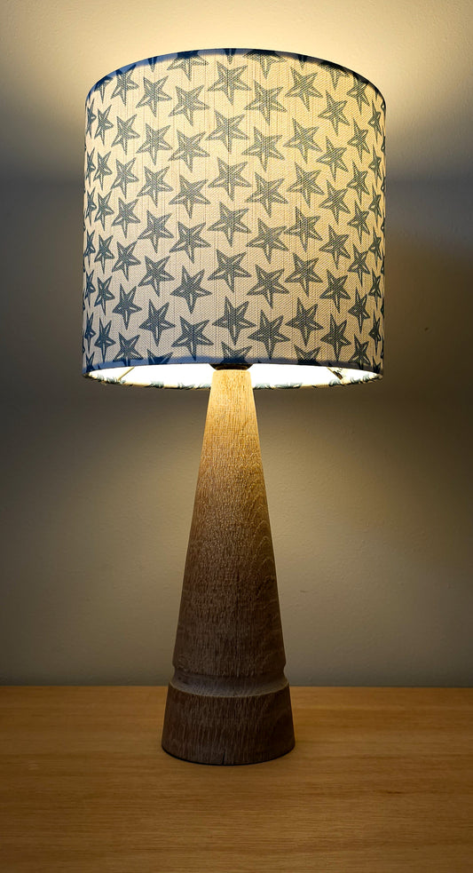 Blue Star Drum Lampshade – 20cm