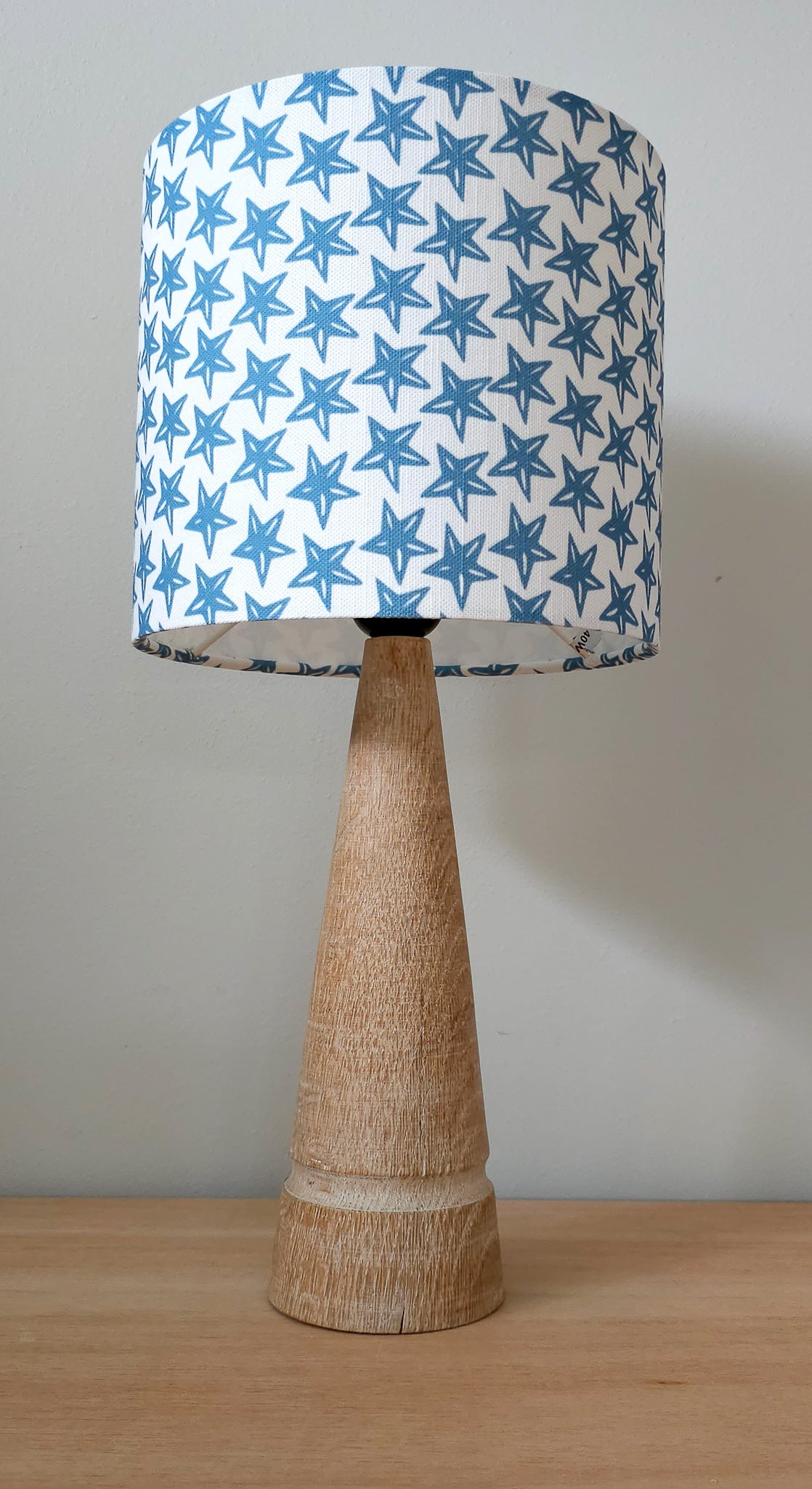 Blue Star Drum Lampshade – 20cm