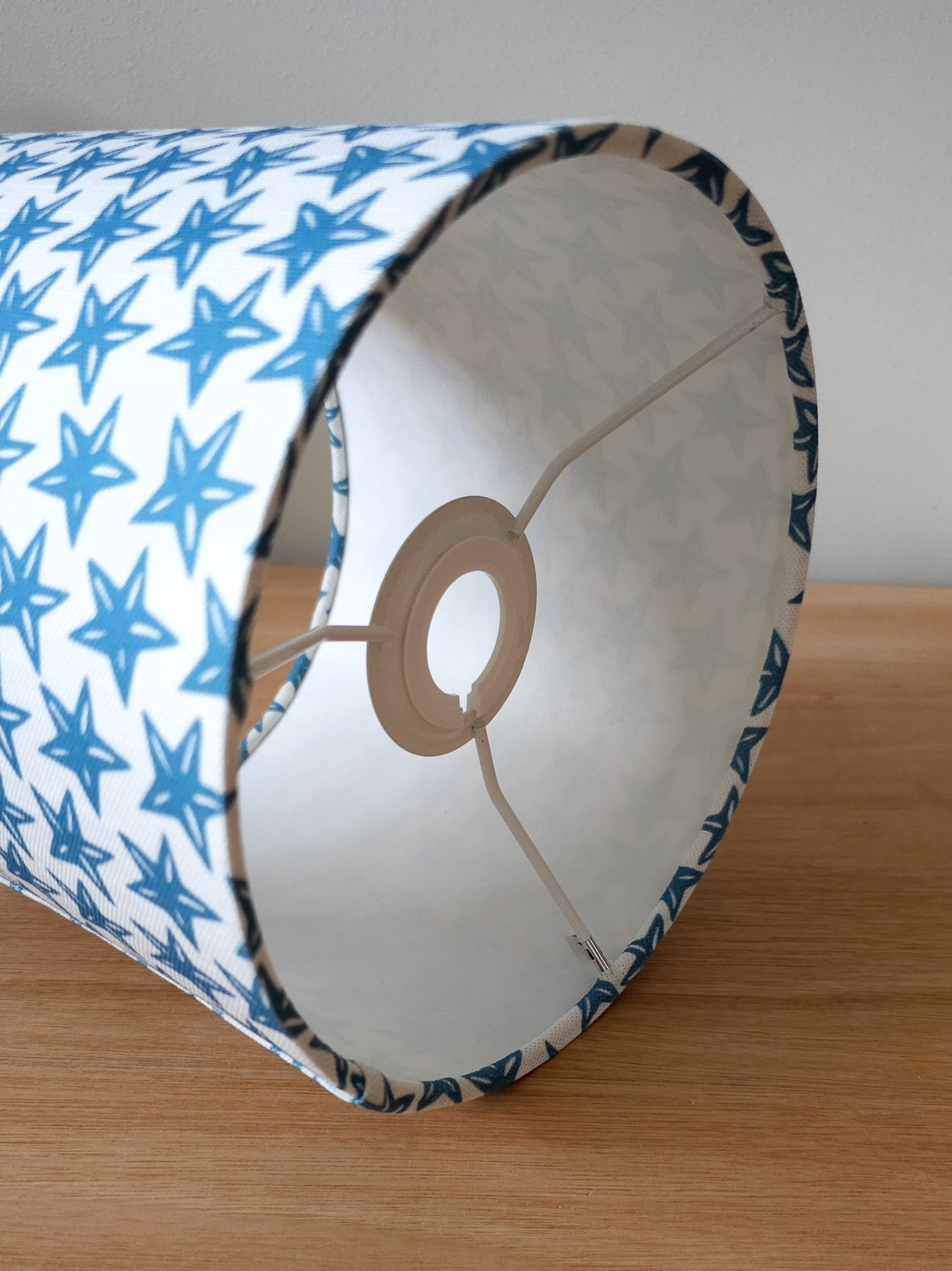 Blue Star Drum Lampshade – 20cm