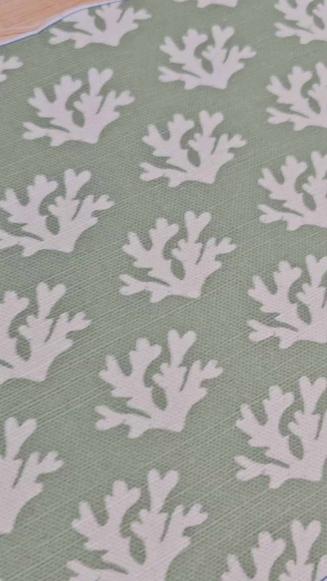 Making a Seaweed fabric lampshade by hand, from start to finish
