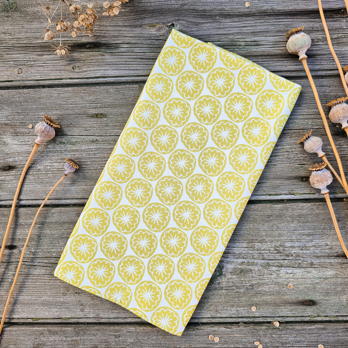Poppy Seedhead Tea Towel